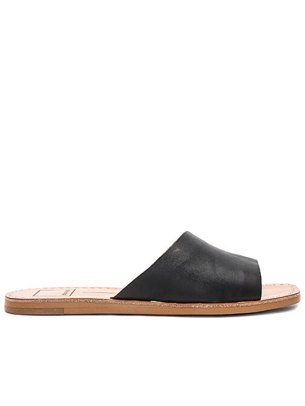 Dolce Vita Cato Black Leather Slide Sandals